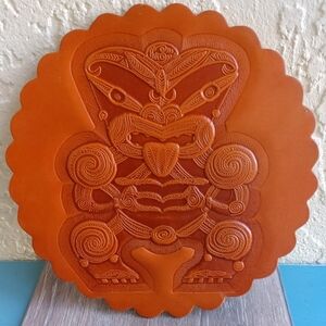 Vintage Leather Embossing Stamp Or Trivet